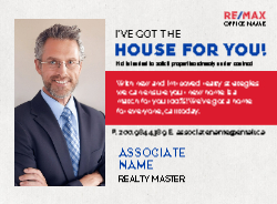 Postcard 4.25x5.5 (Re/Max The House for You - 12)