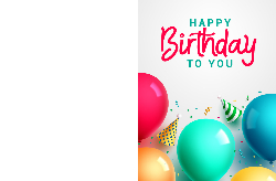 Birthday Card 1 Back &amp; Front