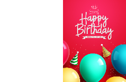 Birthday Card 2 Back &amp; Front