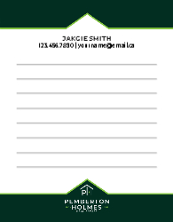 Pemberton Holmes Notepad 1