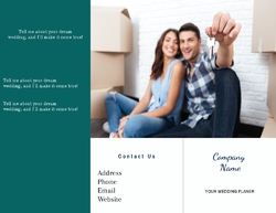 Wedding planner Tri-folded broucher