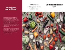Food Elegant Catering Tri-fold Brochure