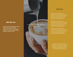 Coffee Product Trifold