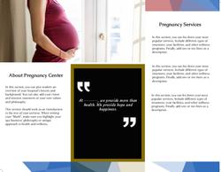 Pregnancy Medical Trifold Brochure
