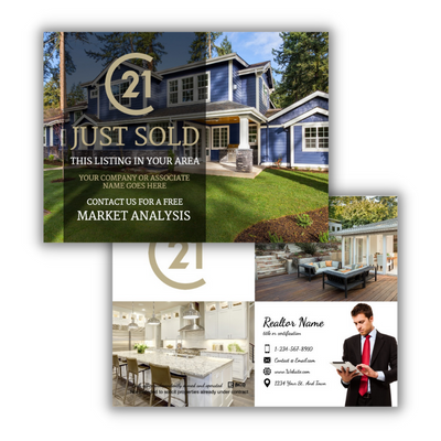 Century 21 Postcard graphic design