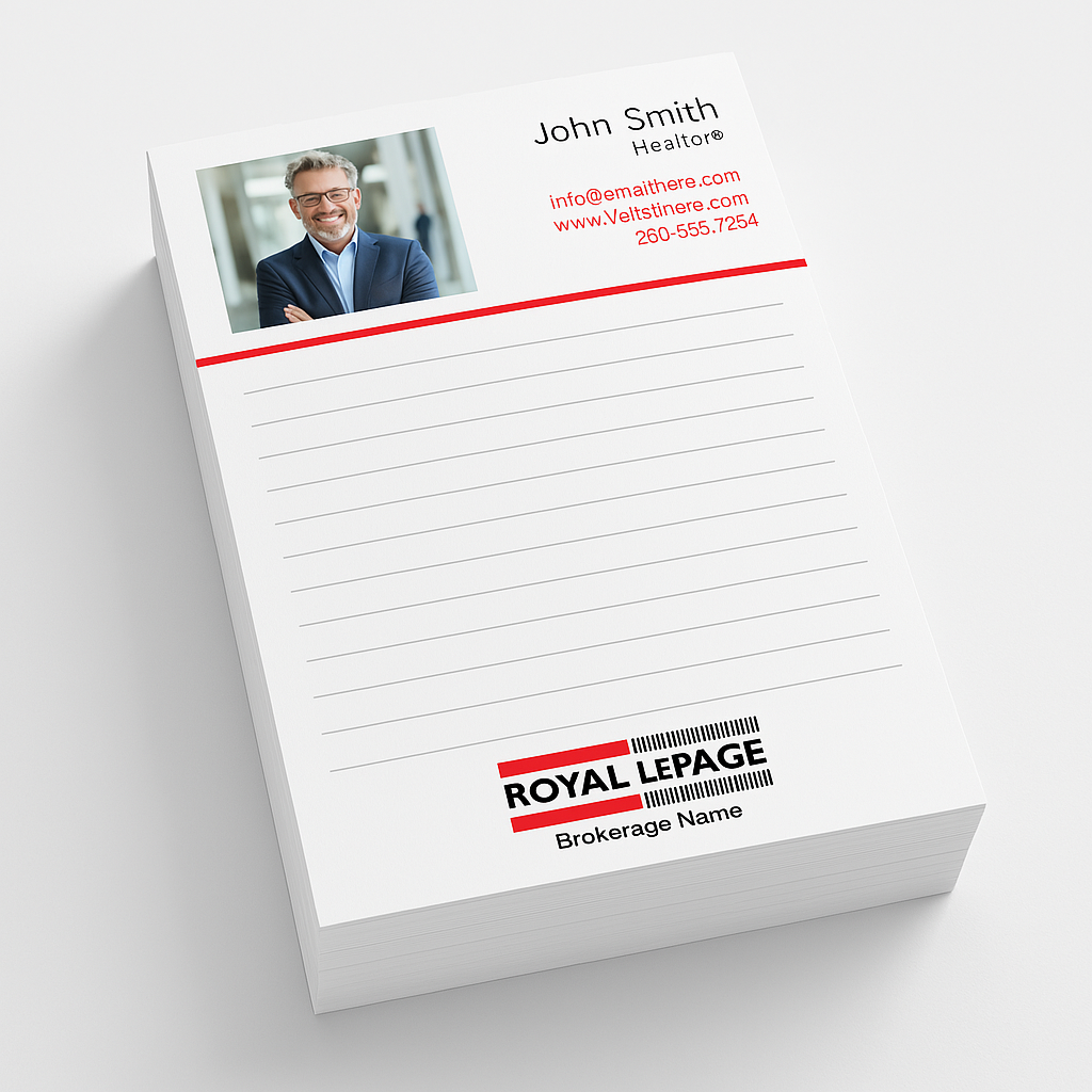 Royal LePage Notepads graphic design