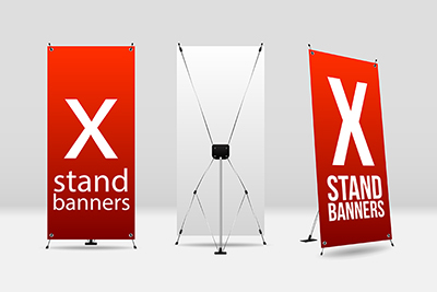 X-Banner Stand 28"W x 96"H 1 side X-Banner Stand 28"W x 96"H 1 side