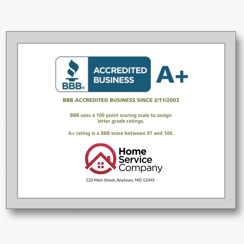 BBB Accreditation Certificate BBB Accreditation Certificate