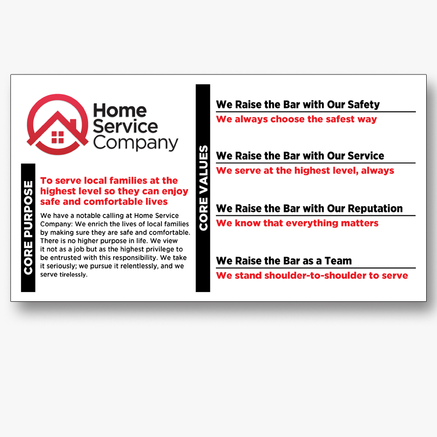 Core Values Card Core Values Card