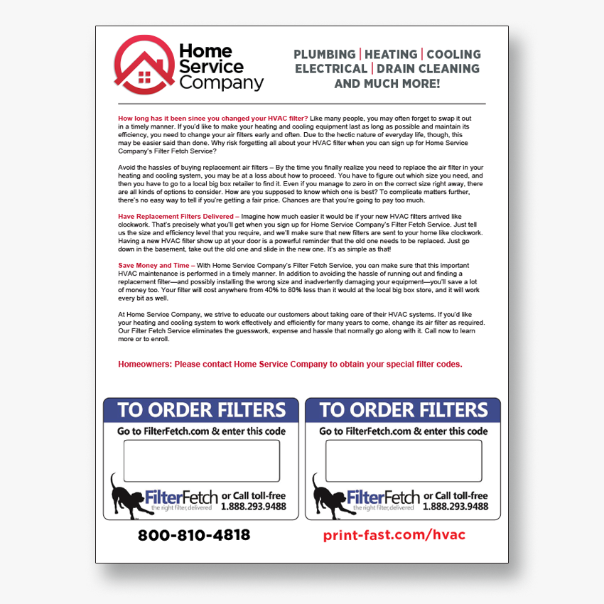 Filter Fetch Integrated Sticker Flyer Filter Fetch Integrated Sticker Flyer