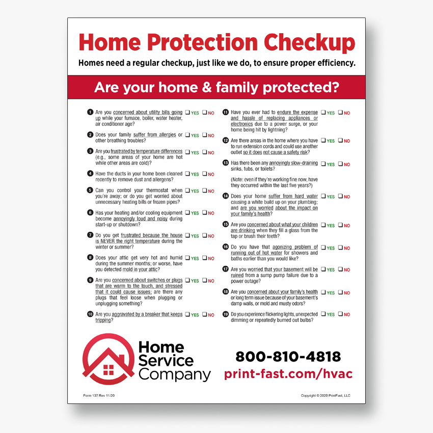 Home Protection Checkup Home Protection Checkup