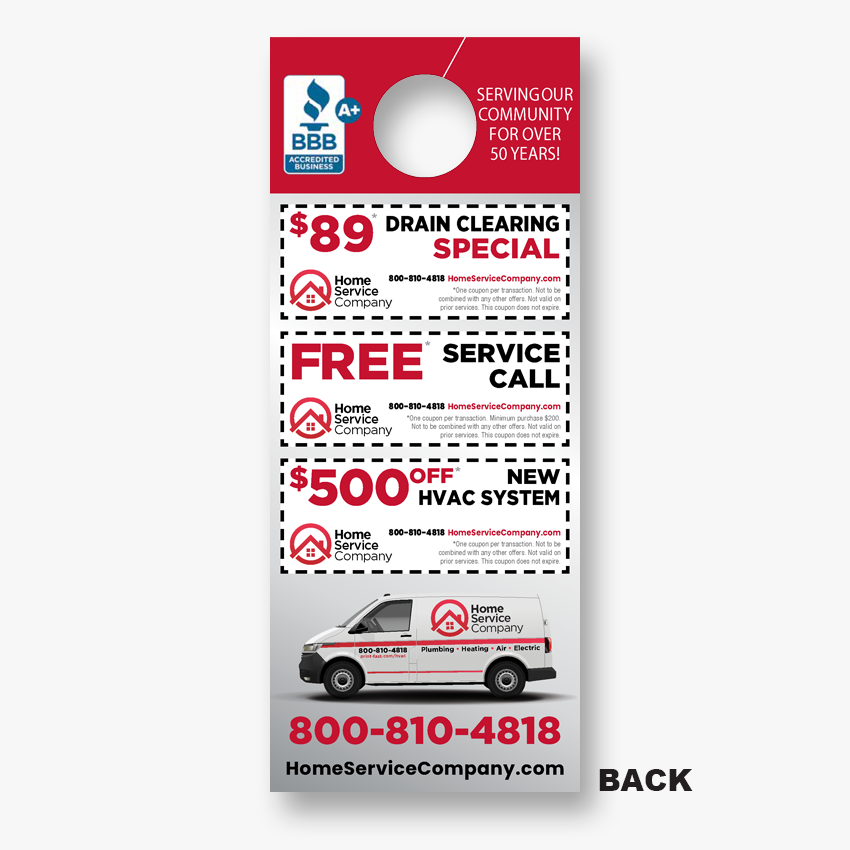 Door Hangers - Drain Cleaning - PrintFast
