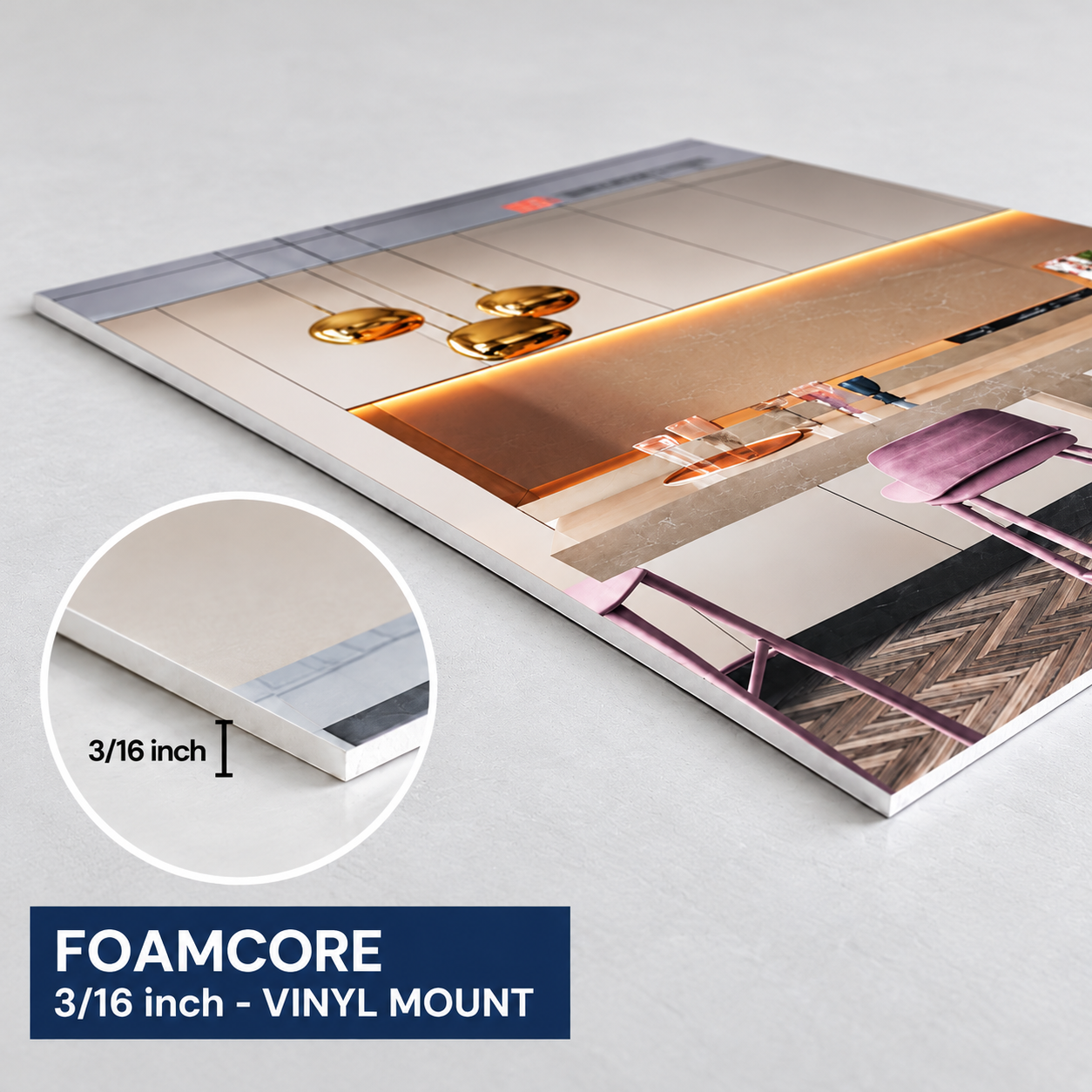 FOAMCORE - 3/16 inch - VINYL MOUNT