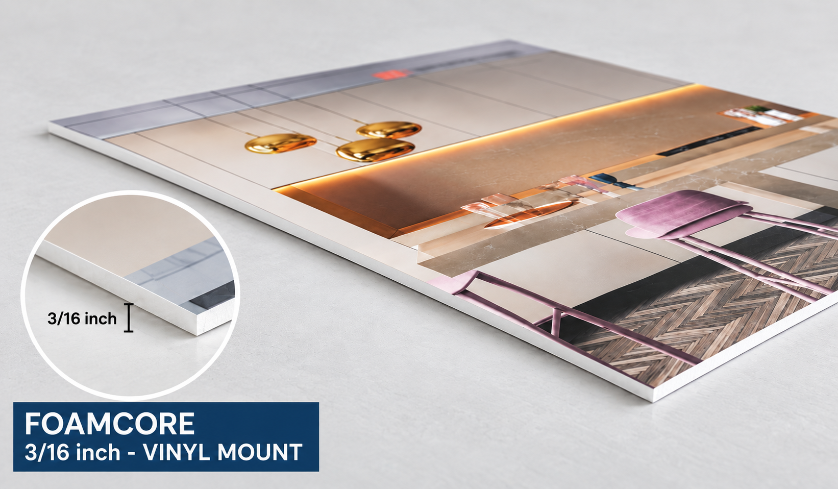 FOAMCORE - 3/16 inch - VINYL MOUNT