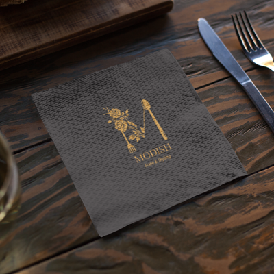 Napkins -Gold Foiling