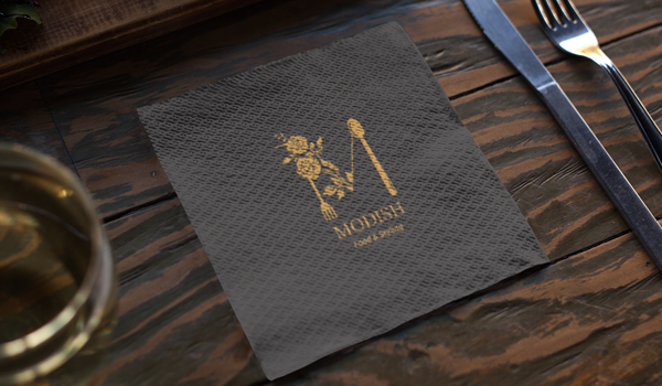 Napkins -Gold Foiling