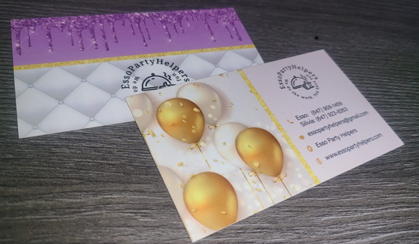 Business Cards 18 pt - Soft Touch with raised SPOT UV