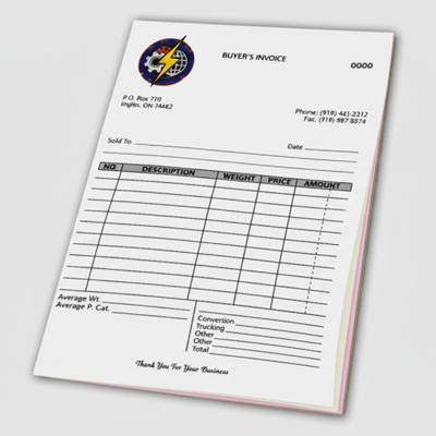 NCR Full Colour/ Carbonless Forms 2 Part