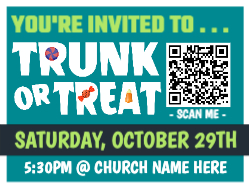 Trunk Or Treat W/ QR Code - A01