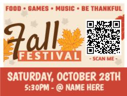 Fall Festival W/ QR Code- A01