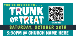 Trunk Or Treat W/ QR Code - 4ft x 2ft 