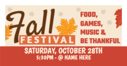 Fall Festival - 4ft x 2ft