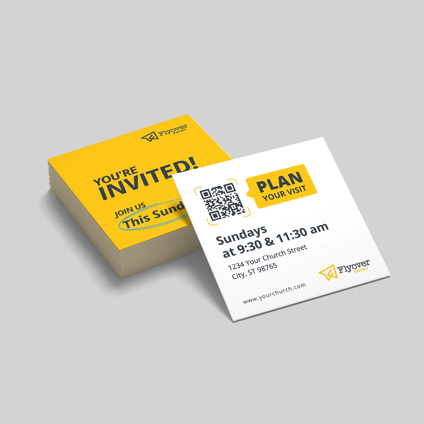 Square Invite Cards
