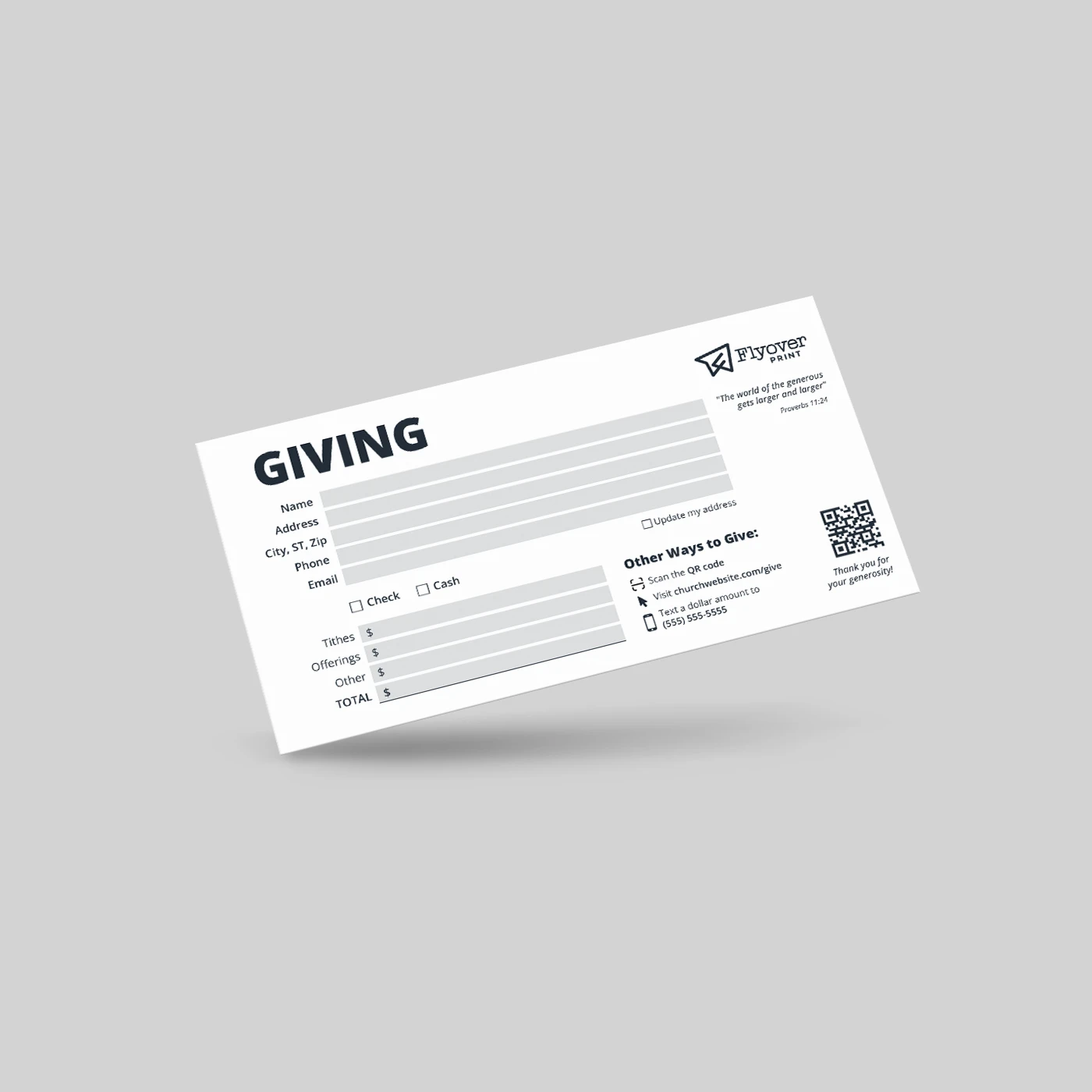 Standard Tithe and Offering Envelopes