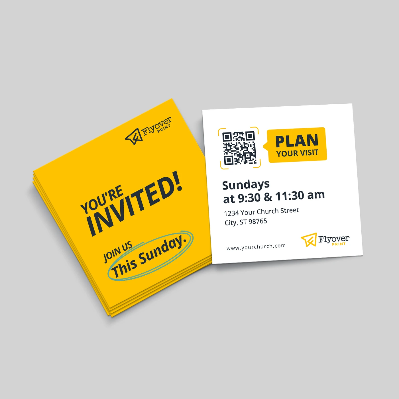 Square Invite Cards