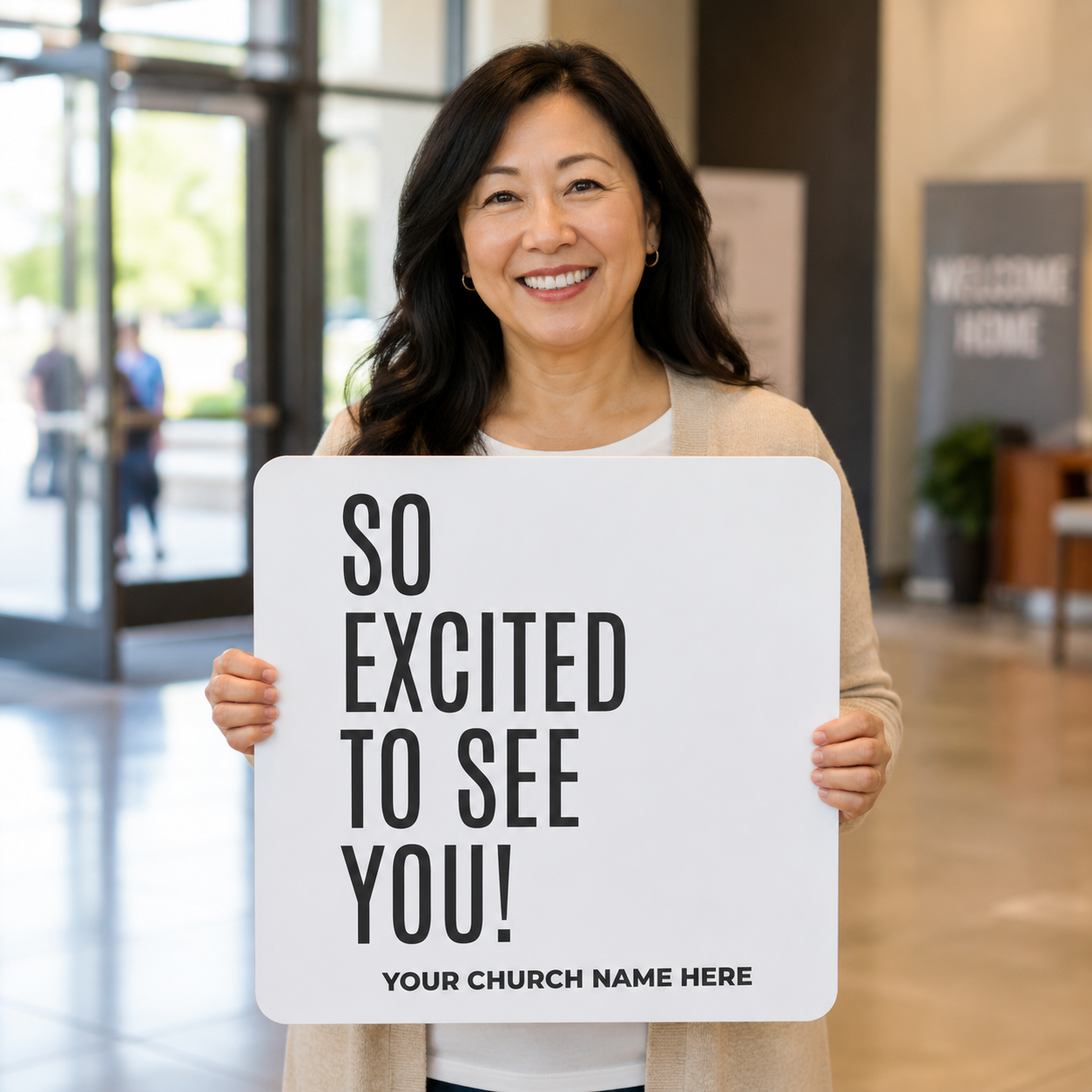 Hand-held-greeter-signs