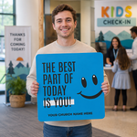 Hand-held-greeter-signs