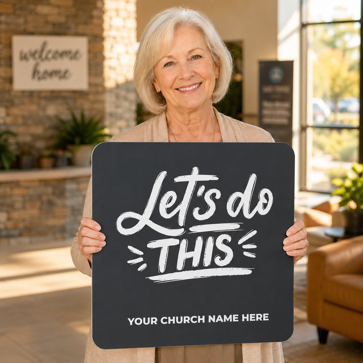 Hand-held-greeter-signs