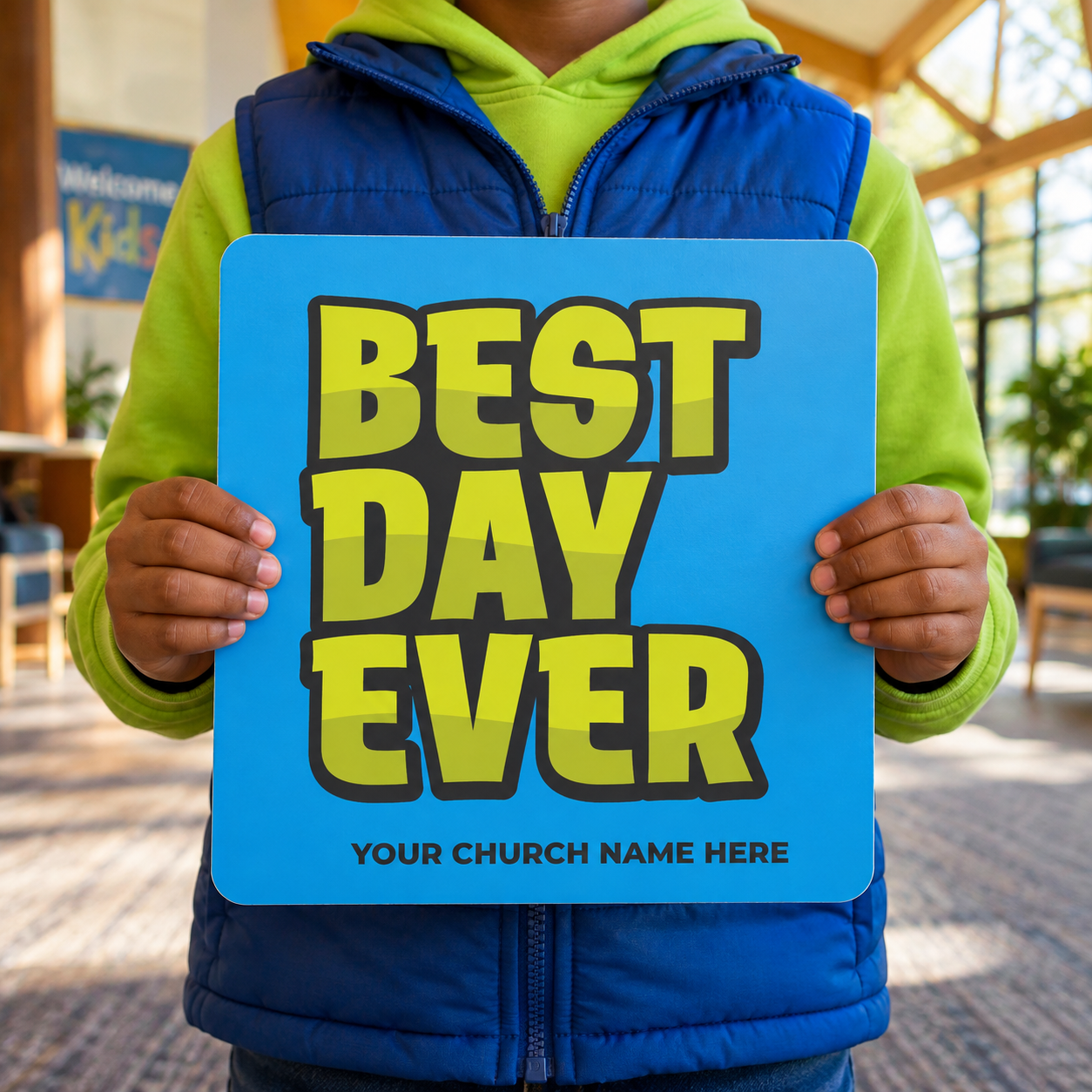 Hand-held-greeter-signs