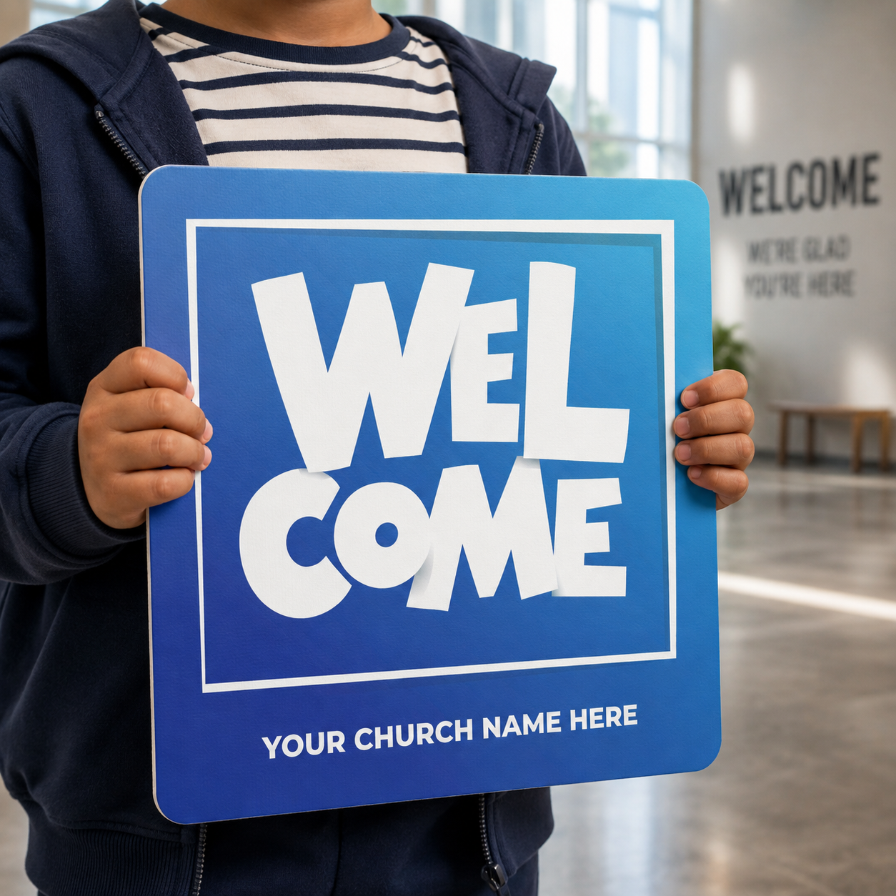 Hand-held-greeter-signs