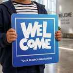 Hand-held-greeter-signs