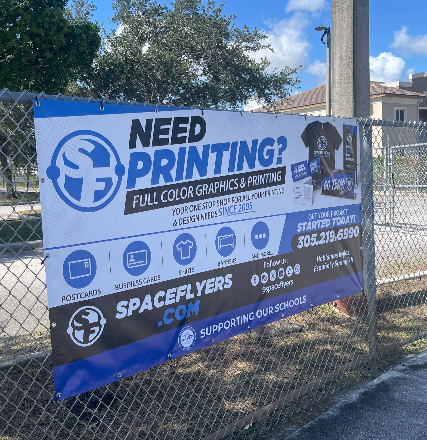 School Fence Banners MDCPS