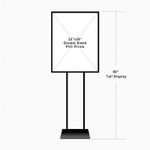 poster stand size