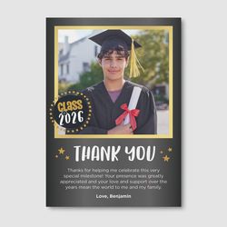 Design 1 - Graduation Thank You Cards