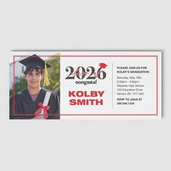Design 1 - Graduation Invitation Cards