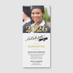 Design 1 - Graduation Invitation Cards