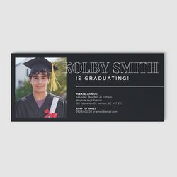 Design 1 - Graduation Invitation Cards