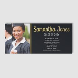 Design 1 - Graduation Invitation Cards