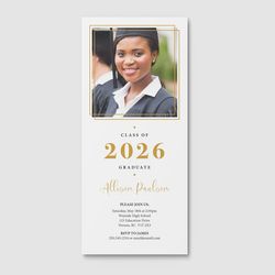 Design 1 - Graduation Invitation Cards