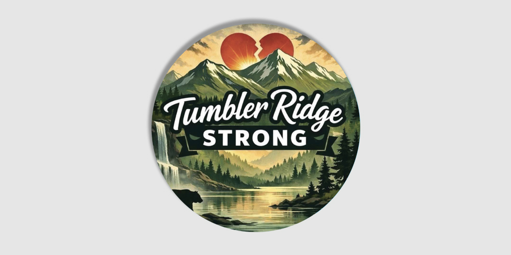 Tumbler Ridge Strong - Sticker
