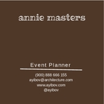 Events And Parties Mini Business Cards