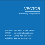 Marketing And Advertising Mini business card