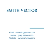 Marketing And Advertising Mini business card