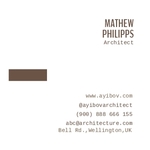 Design And Architecture Mini Business Card